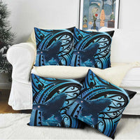 New Zealand Matariki Pillow Cover Maori Humpback Whale Galaxy