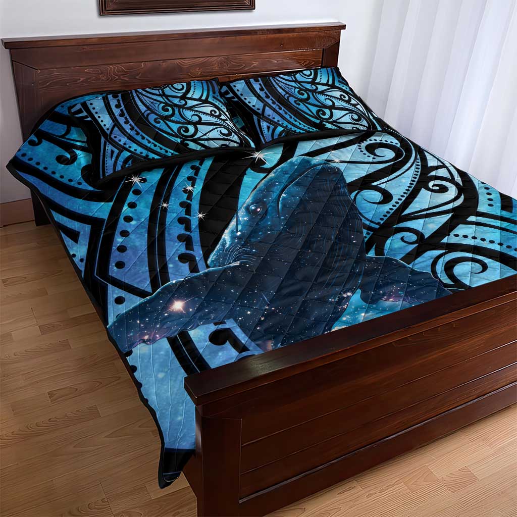 New Zealand Matariki Quilt Bed Set Maori Humpback Whale Galaxy LT22 - Polynesian Pride