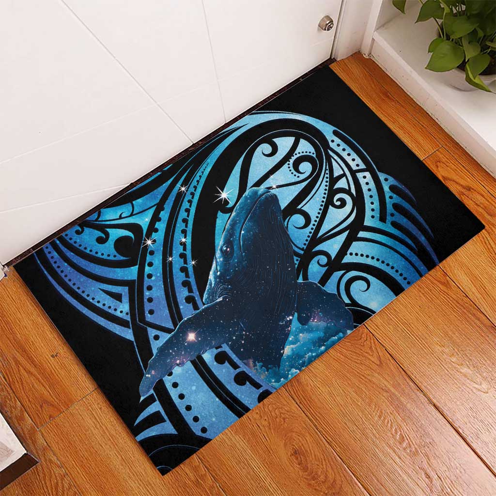 New Zealand Matariki Rubber Doormat Maori Humpback Whale Galaxy LT22 - Polynesian Pride