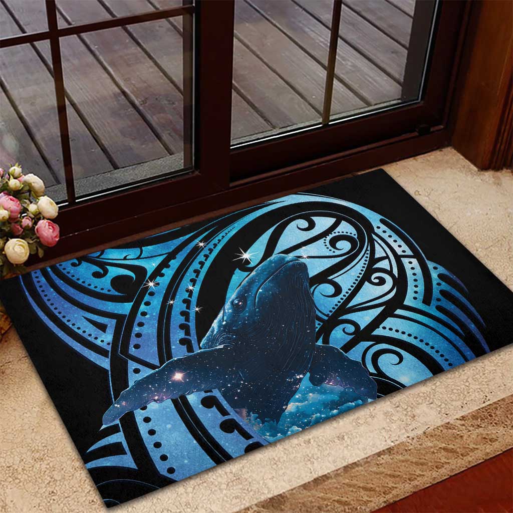 New Zealand Matariki Rubber Doormat Maori Humpback Whale Galaxy LT22 - Polynesian Pride