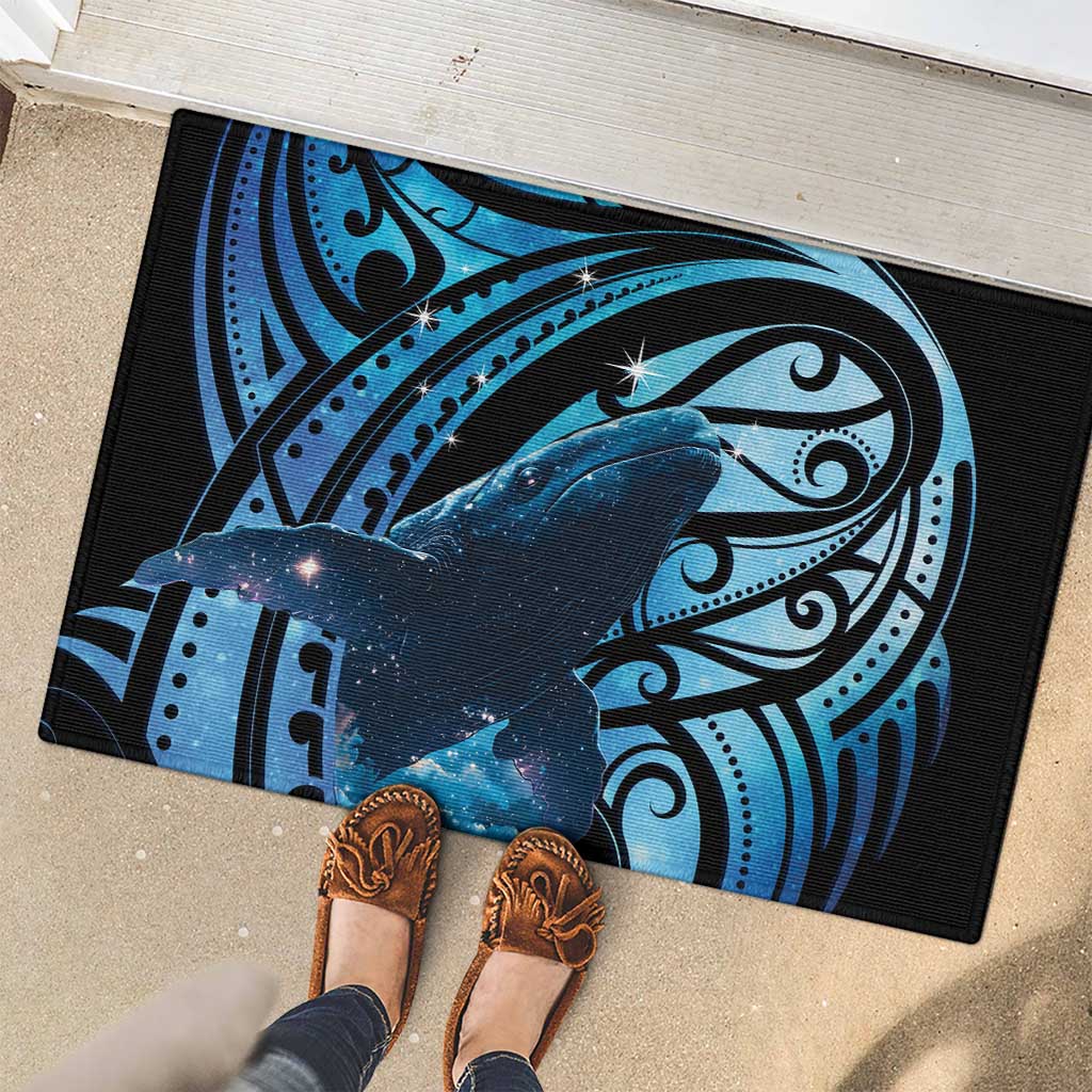 New Zealand Matariki Rubber Doormat Maori Humpback Whale Galaxy LT22 - Polynesian Pride