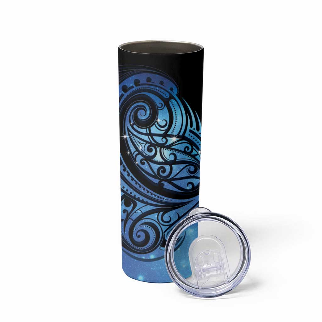 New Zealand Matariki Skinny Tumbler Maori Humpback Whale Galaxy LT22 - Polynesian Pride