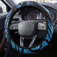 New Zealand Matariki Steering Wheel Cover Maori Humpback Whale Galaxy LT22 - Polynesian Pride