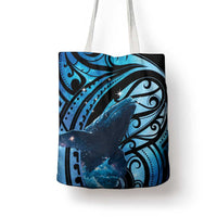 New Zealand Matariki Tote Bag Maori Humpback Whale Galaxy