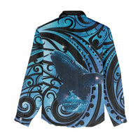 New Zealand Matariki Women Casual Shirt Maori Humpback Whale Galaxy LT22 - Polynesian Pride