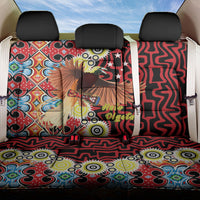 Papua New Guinea Pidgin Language Week Back Car Seat Cover Halo Olgeta Tok Pisin Wik Bird Of Paradise Oro Batik LT22 One Size Red - Polynesian Pride
