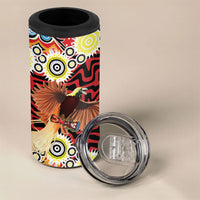 Papua New Guinea Pidgin Language Week 4 in 1 Can Cooler Tumbler Halo Olgeta Tok Pisin Wik Bird Of Paradise Oro Batik LT22 - Polynesian Pride