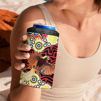 Papua New Guinea Pidgin Language Week 4 in 1 Can Cooler Tumbler Halo Olgeta Tok Pisin Wik Bird Of Paradise Oro Batik LT22 - Polynesian Pride