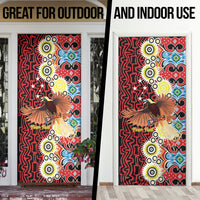 Personalised Papua New Guinea Pidgin Language Week Door Cover Halo Olgeta Tok Pisin Wik Bird Of Paradise Oro Batik LT22 - Polynesian Pride