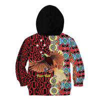 Personalised Papua New Guinea Pidgin Language Week Kid Hoodie Halo Olgeta Tok Pisin Wik Bird Of Paradise Oro Batik LT22 - Polynesian Pride