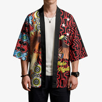 Personalised Papua New Guinea Pidgin Language Week Kimono Halo Olgeta Tok Pisin Wik Bird Of Paradise Oro Batik LT22 - Polynesian Pride