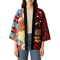Personalised Papua New Guinea Pidgin Language Week Kimono Halo Olgeta Tok Pisin Wik Bird Of Paradise Oro Batik LT22 - Polynesian Pride