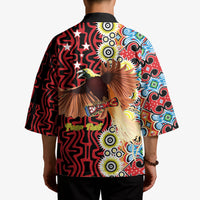 Personalised Papua New Guinea Pidgin Language Week Kimono Halo Olgeta Tok Pisin Wik Bird Of Paradise Oro Batik LT22 - Polynesian Pride