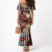 Personalised Papua New Guinea Pidgin Language Week Mermaid Dress Halo Olgeta Tok Pisin Wik Bird Of Paradise Oro Batik LT22 - Polynesian Pride