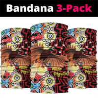 Papua New Guinea Pidgin Language Week Neck Gaiter Halo Olgeta Tok Pisin Wik Bird Of Paradise Oro Batik LT22 package One Size: 25*50cm Red - Polynesian Pride