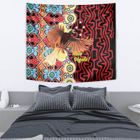 Papua New Guinea Pidgin Language Week Tapestry Halo Olgeta Tok Pisin Wik Bird Of Paradise Oro Batik LT22 - Polynesian Pride