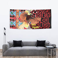 Papua New Guinea Pidgin Language Week Tapestry Halo Olgeta Tok Pisin Wik Bird Of Paradise Oro Batik LT22 - Polynesian Pride