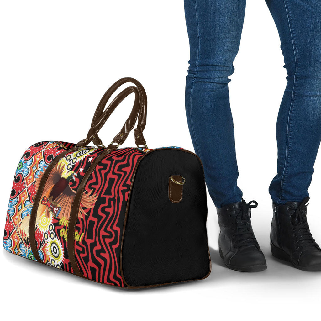 Papua New Guinea Pidgin Language Week Travel Bag Halo Olgeta Tok Pisin Wik Bird Of Paradise Oro Batik LT22 - Polynesian Pride