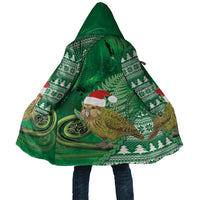 New Zealand Kakapo Christmas In July Cloak Silver Fern Santa Xmas Green Color LT22 Unisex Green - Polynesian Pride