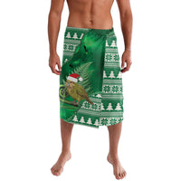 New Zealand Kakapo Christmas In July Lavalava Silver Fern Santa Xmas Green Color LT22 Green - Polynesian Pride