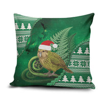 New Zealand Kakapo Christmas In July Pillow Cover Silver Fern Santa Xmas Green Color LT22 Green - Polynesian Pride