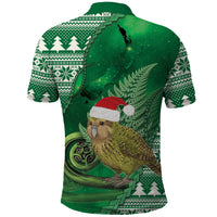 New Zealand Kakapo Christmas In July Polo Shirt Silver Fern Santa Xmas Green Color LT22 - Polynesian Pride
