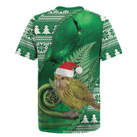 New Zealand Kakapo Christmas In July Rugby Jersey Silver Fern Santa Xmas Green Color LT22 - Polynesian Pride