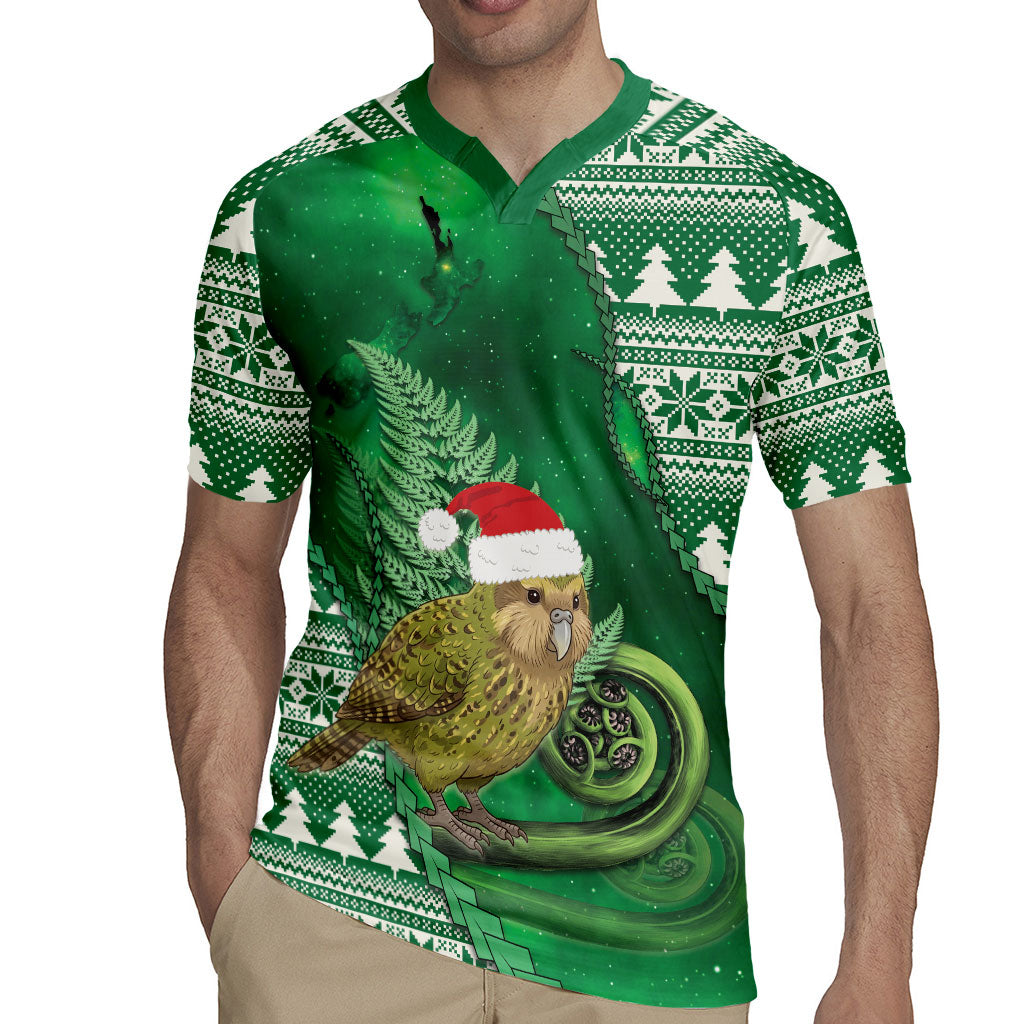 New Zealand Kakapo Christmas In July Rugby Jersey Silver Fern Santa Xmas Green Color LT22 - Polynesian Pride