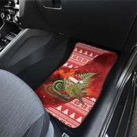 New Zealand Kakapo Christmas In July Car Mats Silver Fern Santa Xmas Red Color LT22 - Polynesian Pride