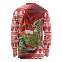 New Zealand Kakapo Christmas In July Long Sleeve Shirt Silver Fern Santa Xmas Red Color LT22 - Polynesian Pride