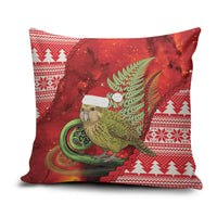 New Zealand Kakapo Christmas In July Pillow Cover Silver Fern Santa Xmas Red Color LT22 Red - Polynesian Pride
