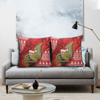 New Zealand Kakapo Christmas In July Pillow Cover Silver Fern Santa Xmas Red Color LT22 - Polynesian Pride