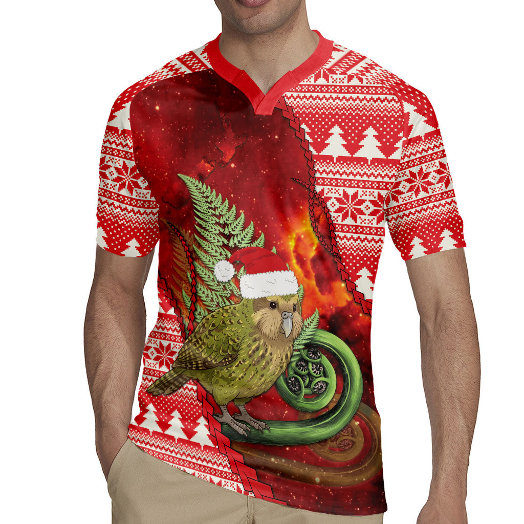 New Zealand Kakapo Christmas In July Rugby Jersey Silver Fern Santa Xmas Red Color LT22 - Polynesian Pride
