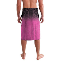 Breast Cancer Awareness Personalised Lavalava Pink Ribbon Turtle Polynesian Pattern Black