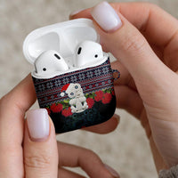 New Zealand Hei Tiki Christmas In July AirPods Case Pohutukawa Santa Xmas Polynesian Pattern