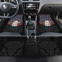 New Zealand Hei Tiki Christmas In July Car Mats Pohutukawa Santa Xmas Polynesian Pattern