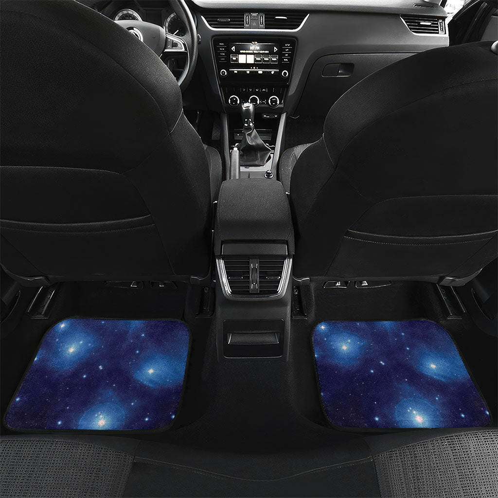 New Zealand Kokako Bird Car Mats Kowhai Galaxy Style Polynesian Pattern