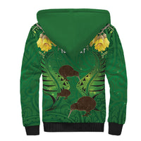 Personalised South Canterbury Anniversary Day Sherpa Hoodie Kiwi Kowhai Silver Fern Maori Pattern LT22 - Polynesian Pride