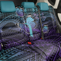 New Zealand Suicide Prevention Month Back Car Seat Cover Maori Mauri Tu Mauri Ora Polynesian Pattern LT22 - Polynesian Pride