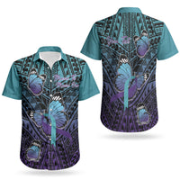 Personalised New Zealand Suicide Prevention Month Couples Matching Puletasi and Hawaiian Shirt Maori Mauri Tu Mauri Ora Polynesian Pattern LT22 - Polynesian Pride
