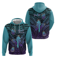 Personalised New Zealand Suicide Prevention Month Hoodie Maori Mauri Tu Mauri Ora Polynesian Pattern LT22 - Polynesian Pride