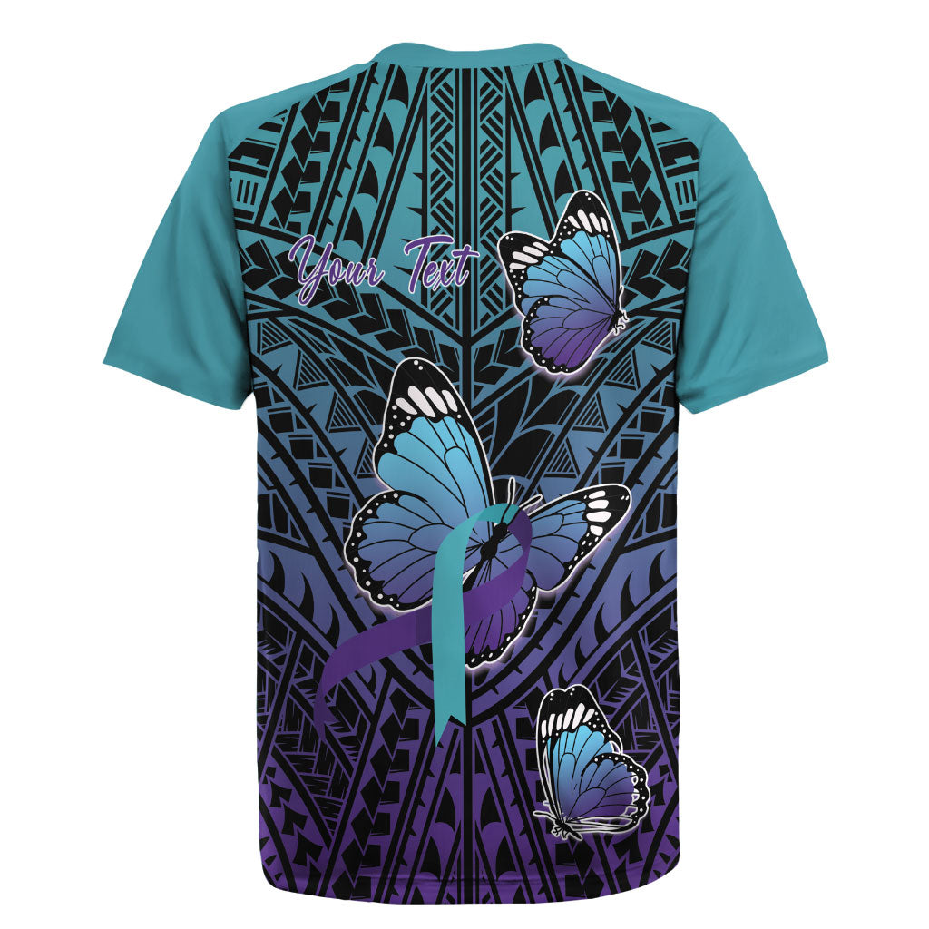 Personalised New Zealand Suicide Prevention Month Rugby Jersey Maori Mauri Tu Mauri Ora Polynesian Pattern LT22 - Polynesian Pride