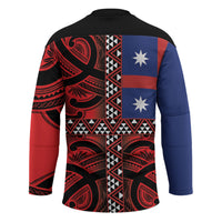 Aotearoa Iwi Ngapuhi Hockey Jersey Tuhoronuku Kite United Tribes Flag Maori Pattern LT22 - Polynesian Pride