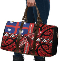 Aotearoa Iwi Ngapuhi Travel Bag Tuhoronuku Kite United Tribes Flag Maori Pattern LT22 - Polynesian Pride