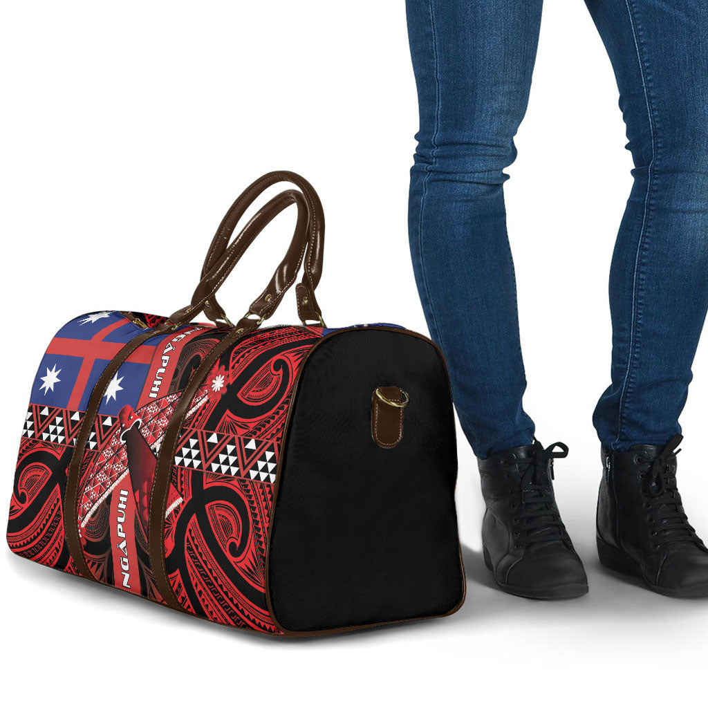 Aotearoa Iwi Ngapuhi Travel Bag Tuhoronuku Kite United Tribes Flag Maori Pattern LT22 - Polynesian Pride