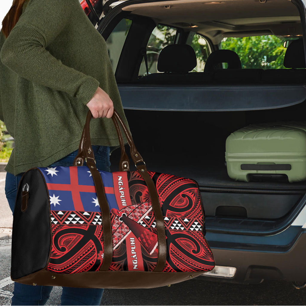 Aotearoa Iwi Ngapuhi Travel Bag Tuhoronuku Kite United Tribes Flag Maori Pattern LT22 - Polynesian Pride