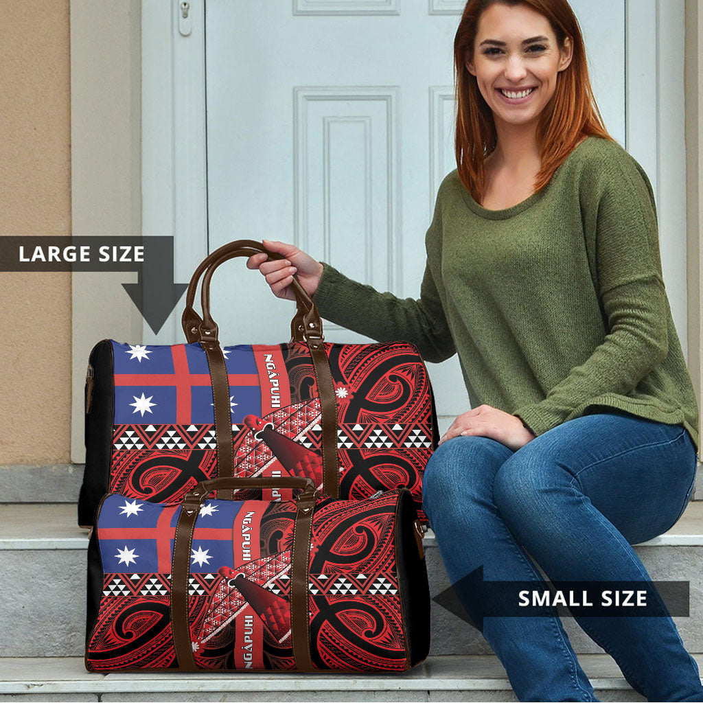 Aotearoa Iwi Ngapuhi Travel Bag Tuhoronuku Kite United Tribes Flag Maori Pattern LT22 - Polynesian Pride