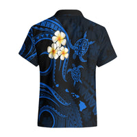 Personalised Niihau Hawaii Hawaiian Shirt Polynesian Tattoo and Pacific Plumeria Blue Vibe LT9 - Polynesian Pride