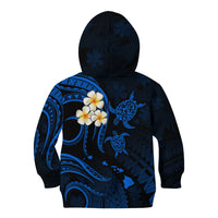Hawaii Kid Hoodie Maui Islands Pacific Plumeria Blue Vibe LT9 - Polynesian Pride
