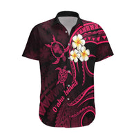 Hawaii Hawaiian Shirt Oahu Islands Pacific Plumeria Pink Vibe LT9 Pink - Polynesian Pride